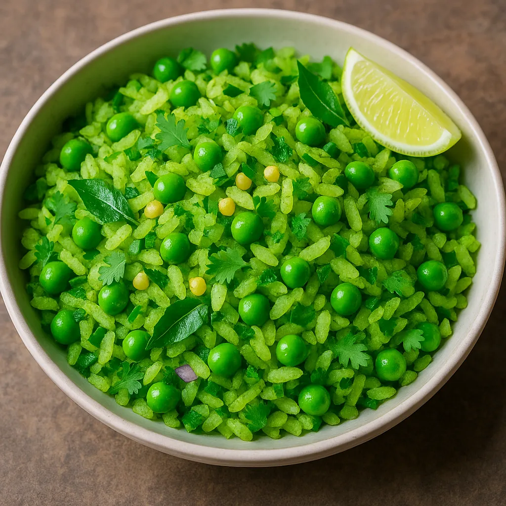 Green Matar Poha